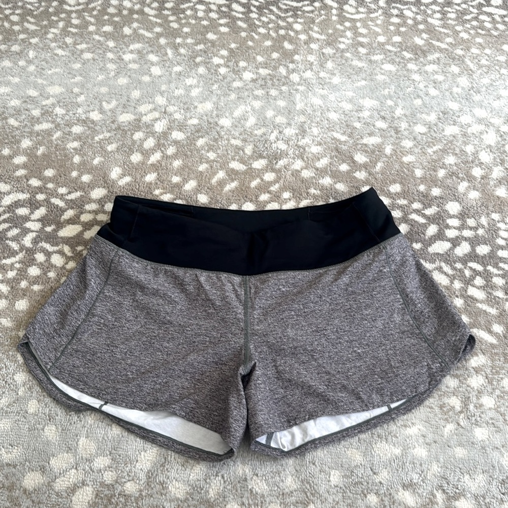 LULULEMON shorts. Black liner. Size 10